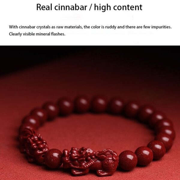 Cinnabar Double Pixiu Bracelet - Image 4