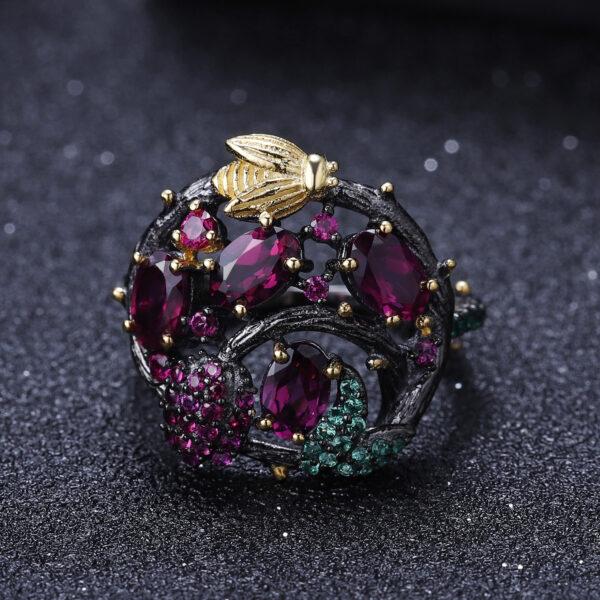 Secret Garden Designer Model Gemstone Ring - Image 10