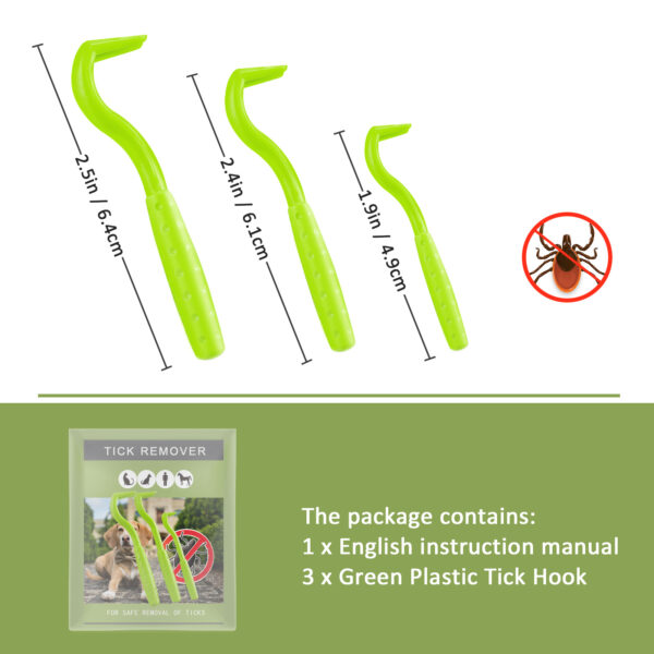 Tick Remover Tool For Dogs - Painlessly Tick Remover For Humans And Cats Pets, 3 Pcs - Image 7