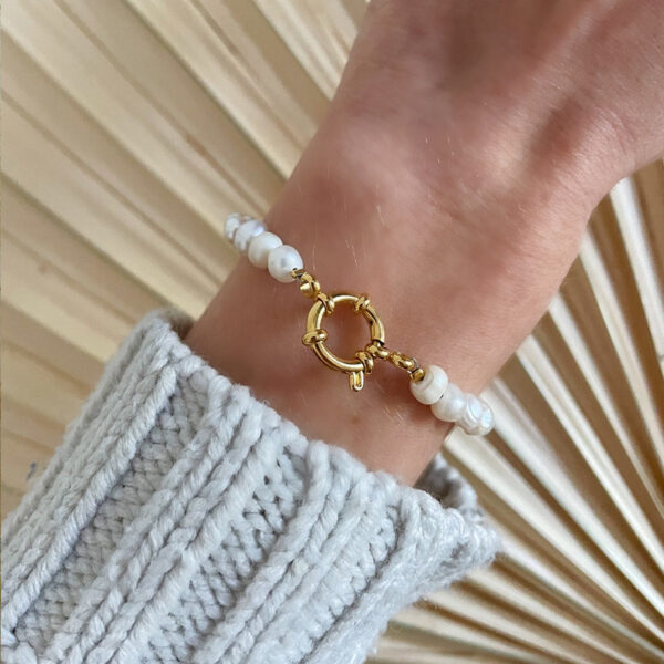 Baroque Natural Freshwater Pearl Bracelet - Image 5
