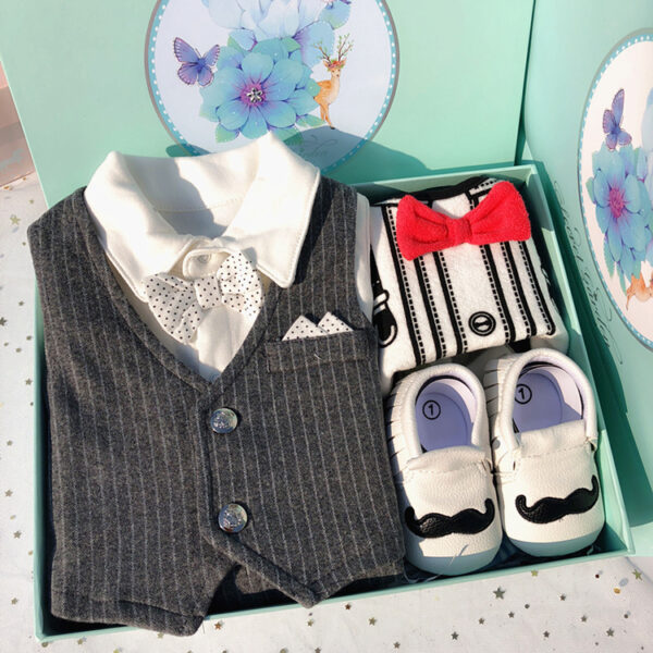 Gift Set Boxed Male Baby Clothes Gift Package 0-March - Image 3