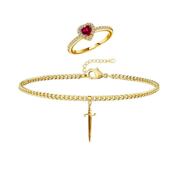 Stainless Steel Dagger Bracelet Couple Suit - Image 4