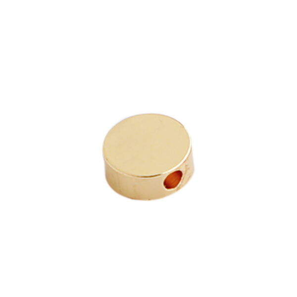 14K Gilded Glossy Round Cake Spacer Beads - Image 10