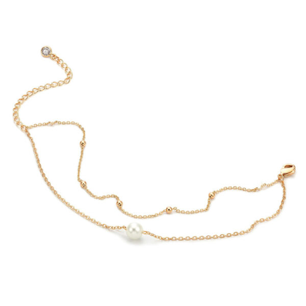 Minimalist All-match Copper Bead Chain Bracelet - Image 5
