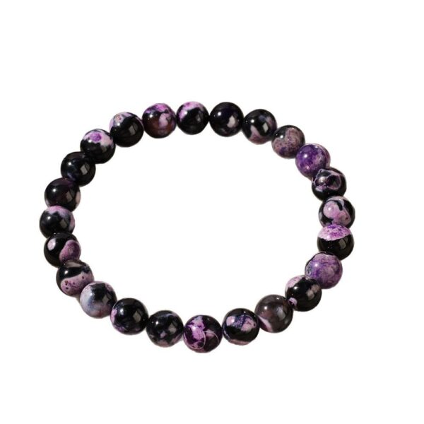 Purple Fire Agate Natural Stone Carrying Strap - Image 2