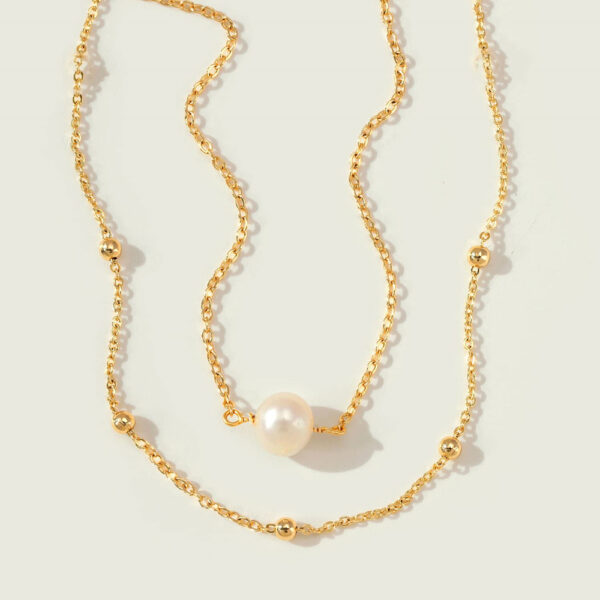 Minimalist All-match Copper Bead Chain Bracelet - Image 3