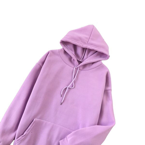Long Sleeve Solid Color Hooded Sweater Couple - Image 2
