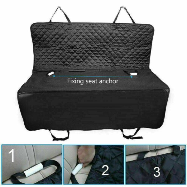 Pet Car Seat Cover Dog Safety Protector Mat Rear Back Seat Hammock Cushion Mat - Image 8