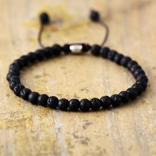 Simple Natural Stone Beaded Bracelet - Image 3