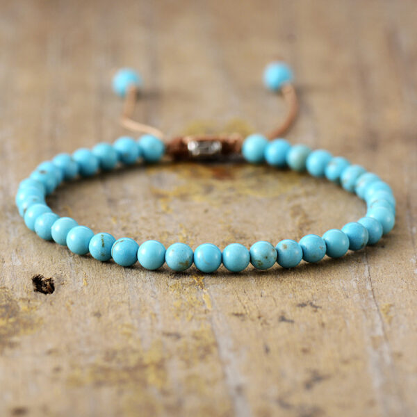 Simple Natural Stone Beaded Bracelet - Image 8
