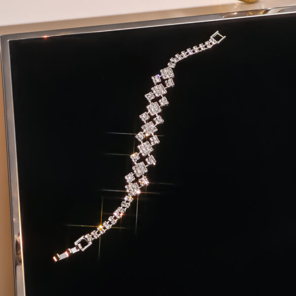 Tian Zi Rhinestone Bracelet Ring Formal Dress Accessories Women - Image 2