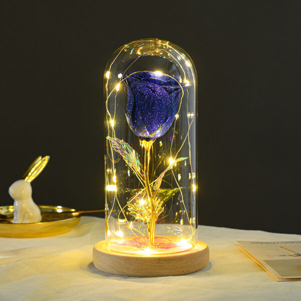 Valentines Day Gift  For Girlfriend Eternal Rose Flowers LED Light In Glass Cover Day Wedding Decoration Favors Mother Day Female Gift  Gift - Image 5