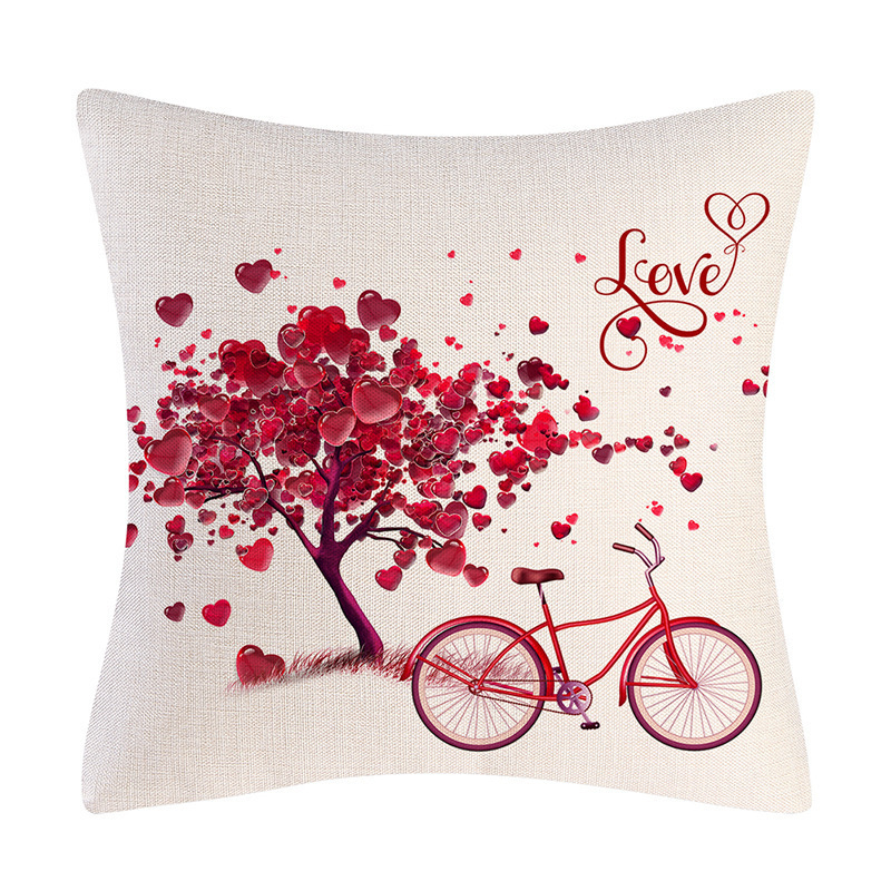 Valentine's Day Linen Pillowcase Holiday Gift - Image 2