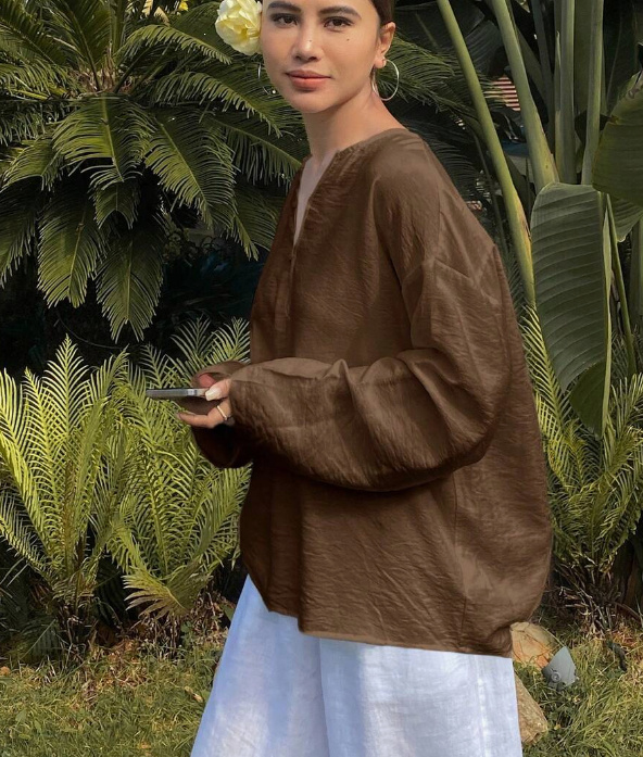 Round Neck Casual Summer Shirt For Women - Image 4