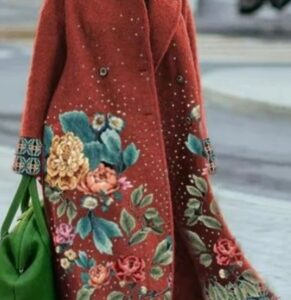 European And American Women's New Long Sleeved Large Woolen Overcoat