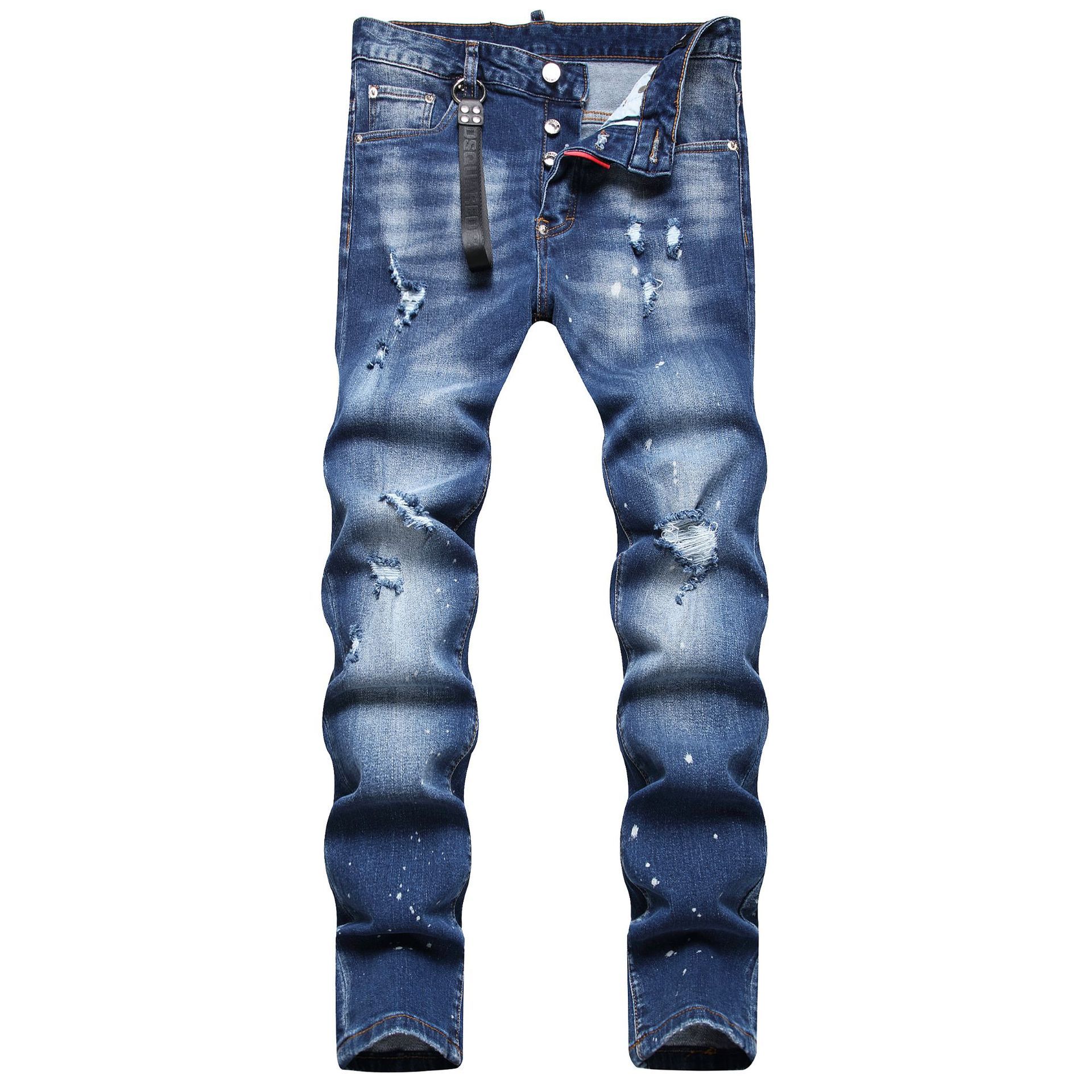 Men's Jeans Ripped Fashion Ornaments Trend - Image 5