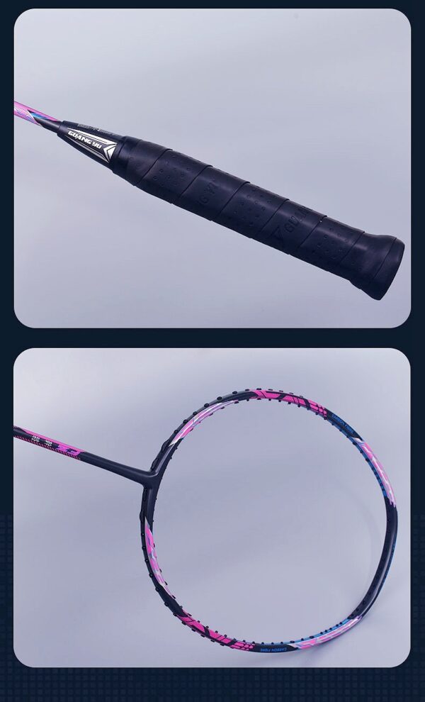 Offensive Badminton Racket With Secondary Reinforcement Of 32 Pounds Of Carbon Fiber - Image 4