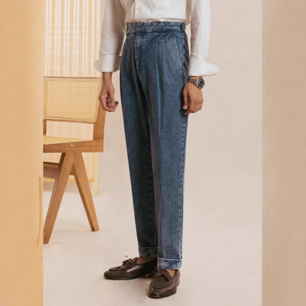 Spring And Autumn New Straight Loose Washed-out Casual Pants - Image 5