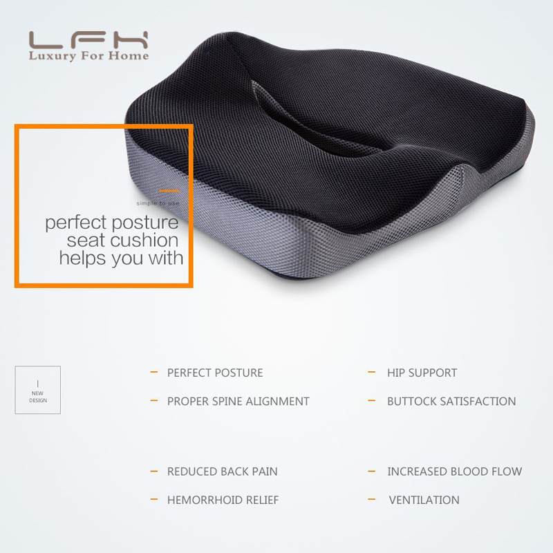 Coccyx Orthopedic Comfortable Memory Foam Chair Car Seat Cushion for Lower Back Tailbone Medical Hemorrhoids Cushion Almofadas - Image 3