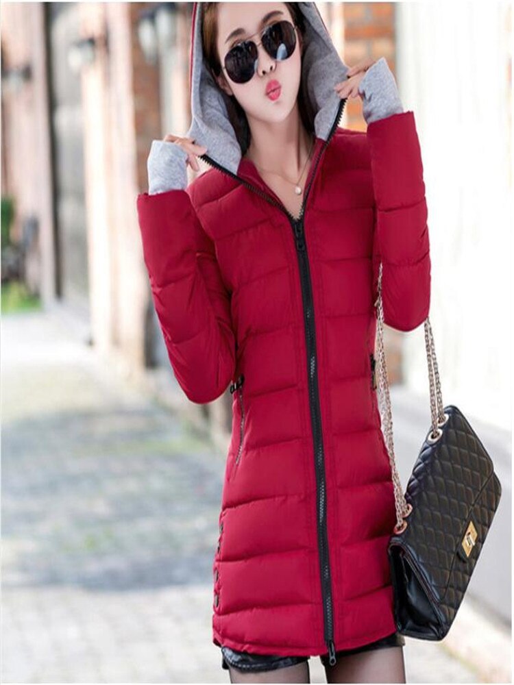 Down Padded Jacket Padded Hooded Gloves Padded Jacket Winter Coat Padded Jacket - Image 5
