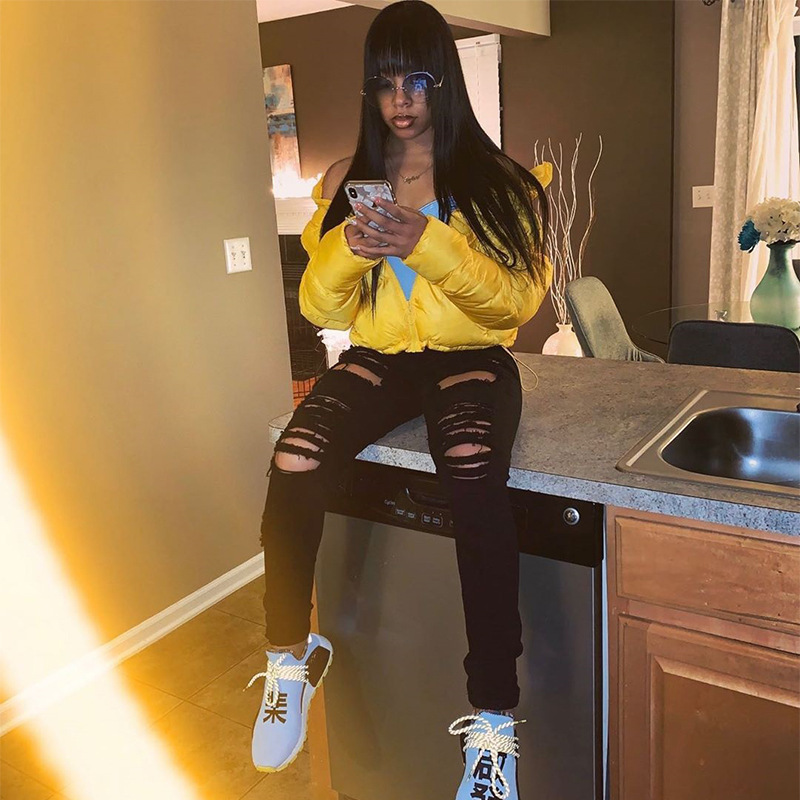 Women's down jacket with adjustable elastic hem - Image 2