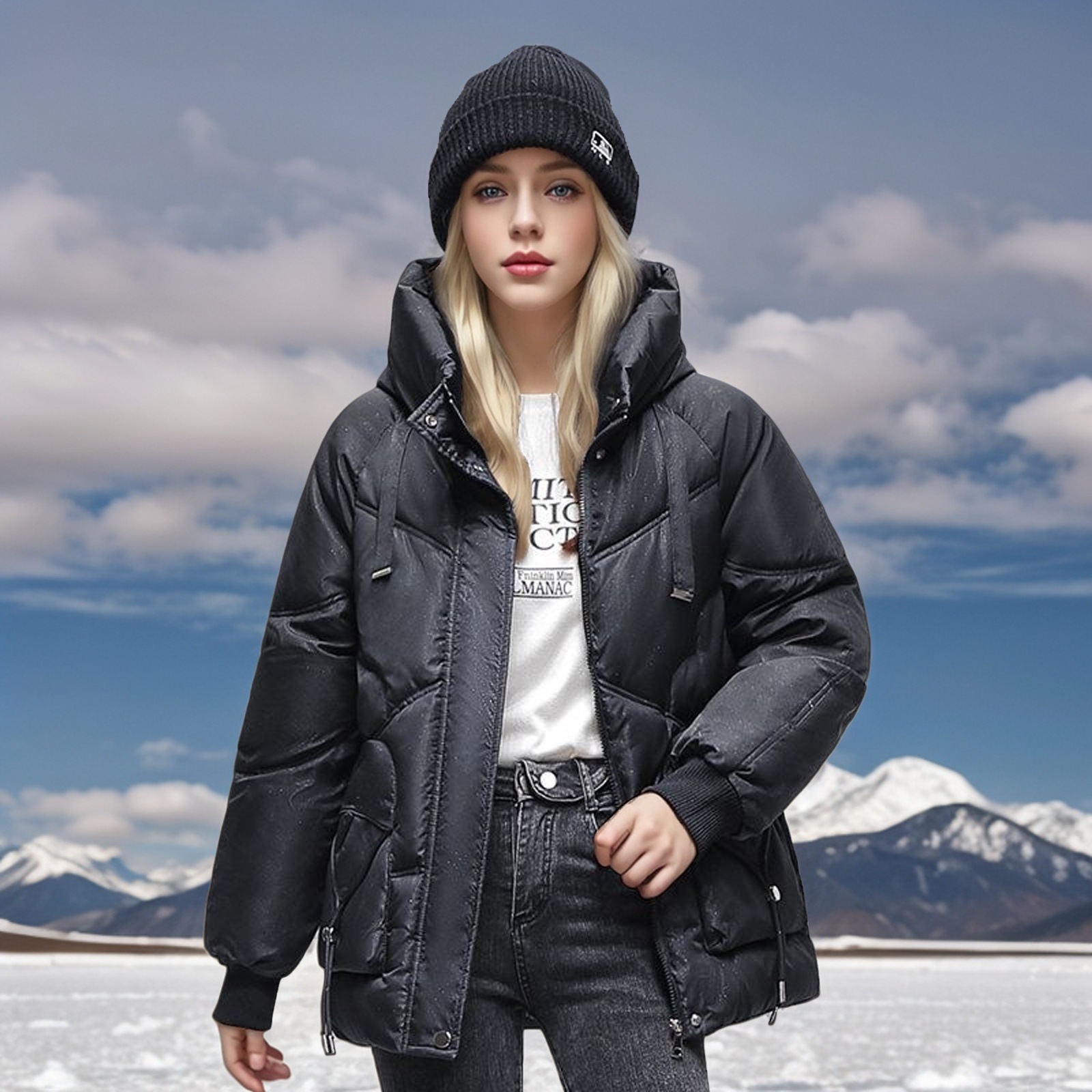 Winter Down Cotton Jacket Korean Loose Thick - Image 7