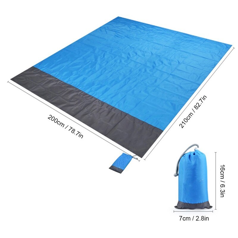 Portable Waterproof Picnic Mat Beach Mat Pocket Blanket - Image 6