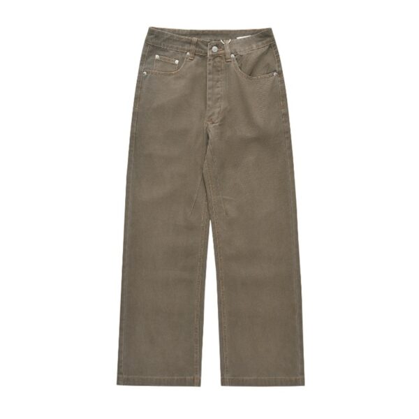 New American Style Retro Hong Kong Style Japanese Loose Straight Jeans For Men - Image 4