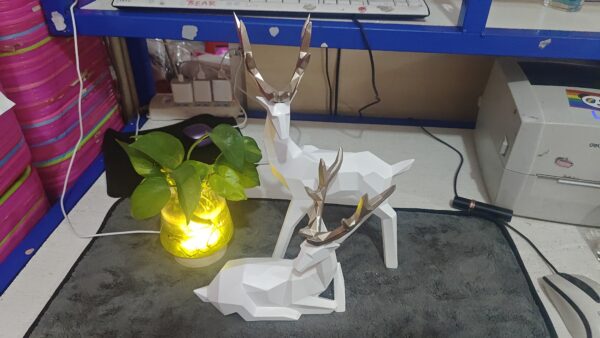 Deers Sculpture Resin Deer Statue Decoration Home Decor Statues Deer Figurines Modern Decoration Deers Table Ornament - Image 10