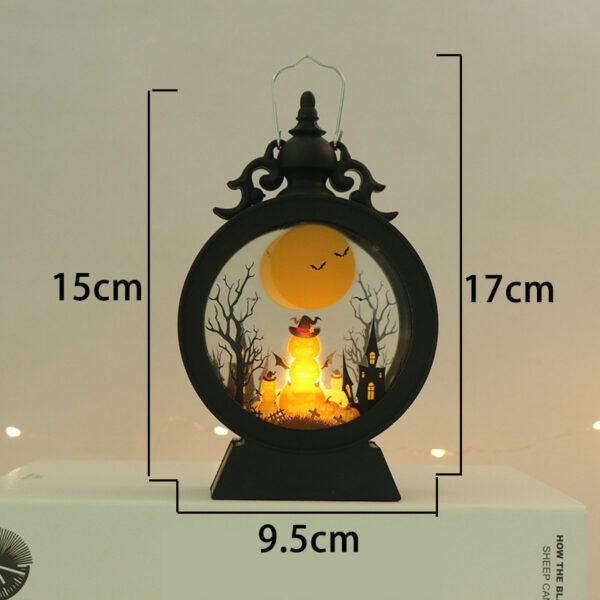 Halloween Retro Candle Portable Storm Lantern - Image 6