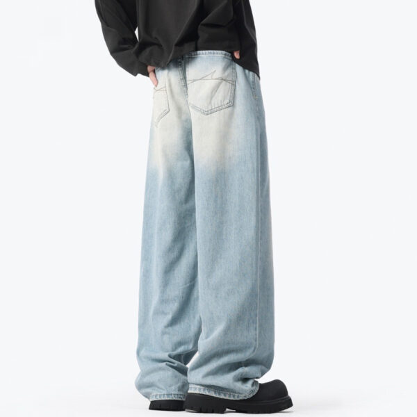 Autumn And Winter American High Street Retro Washed Jeans - Image 2