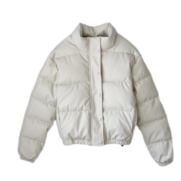 Faux leather cotton jacket - Image 6