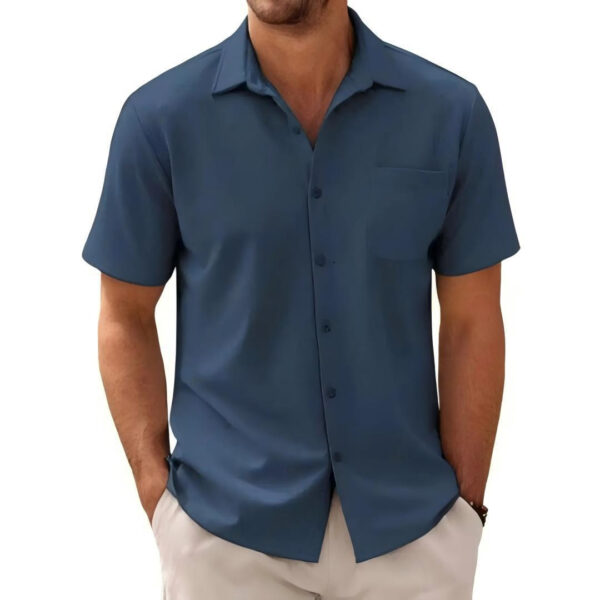 Men's Cardigan Plus Size Short Sleeve - Image 3