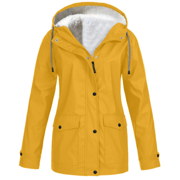 Fleece Jacket Outdoor Mountaineering Hooded Coat Winter Outwear - Image 10