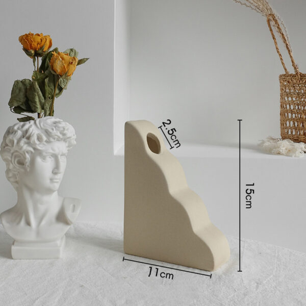 Simplicity Ceramic Vase Dry Flower Arrangement Home Decoration Ornament Living Room Display Art Vases - Image 5