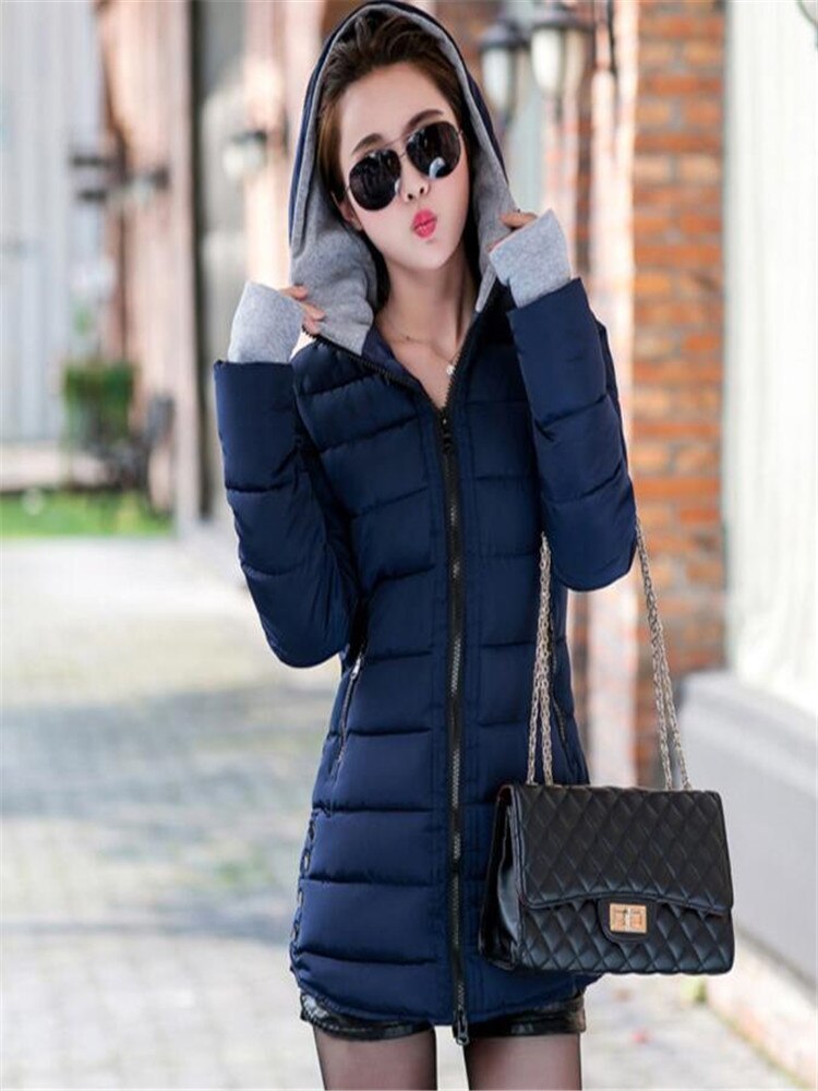 Down Padded Jacket Padded Hooded Gloves Padded Jacket Winter Coat Padded Jacket - Image 3