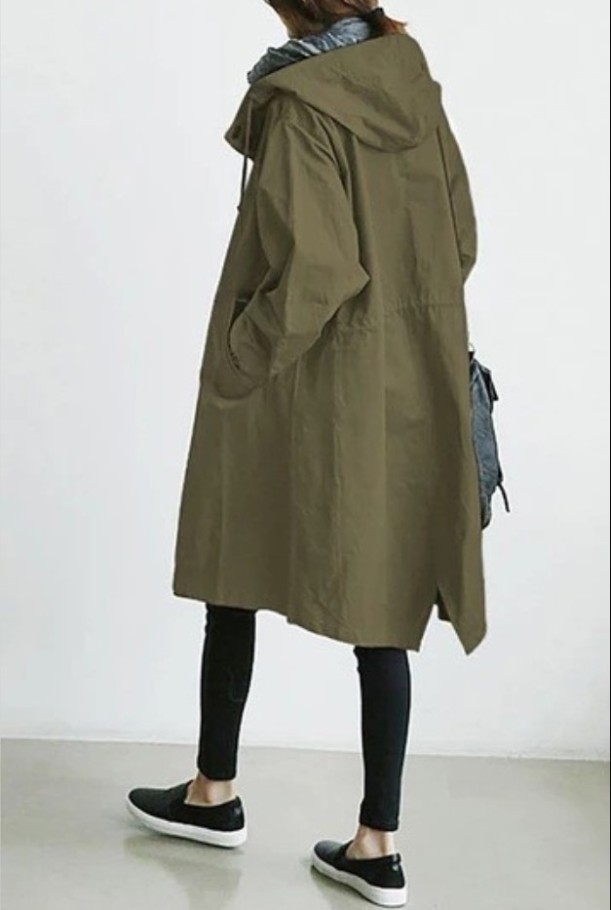 Oversized Women's Korean Style Slim Windbreaker - Image 5