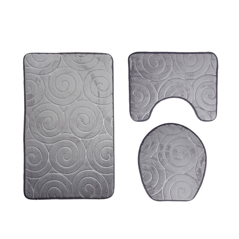 Three-piece Toilet Seat Toilet Mat Bathroom Non-slip Mat - Image 2