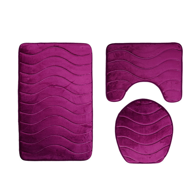 Three-piece Toilet Seat Toilet Mat Bathroom Non-slip Mat - Image 5