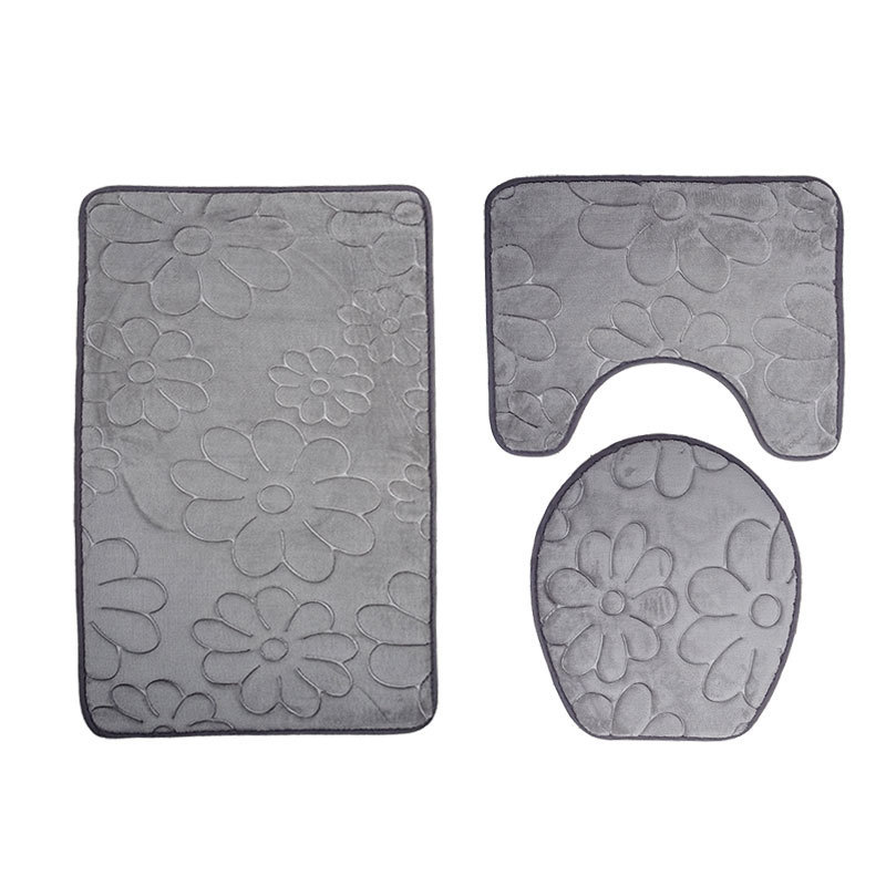 Three-piece Toilet Seat Toilet Mat Bathroom Non-slip Mat - Image 7