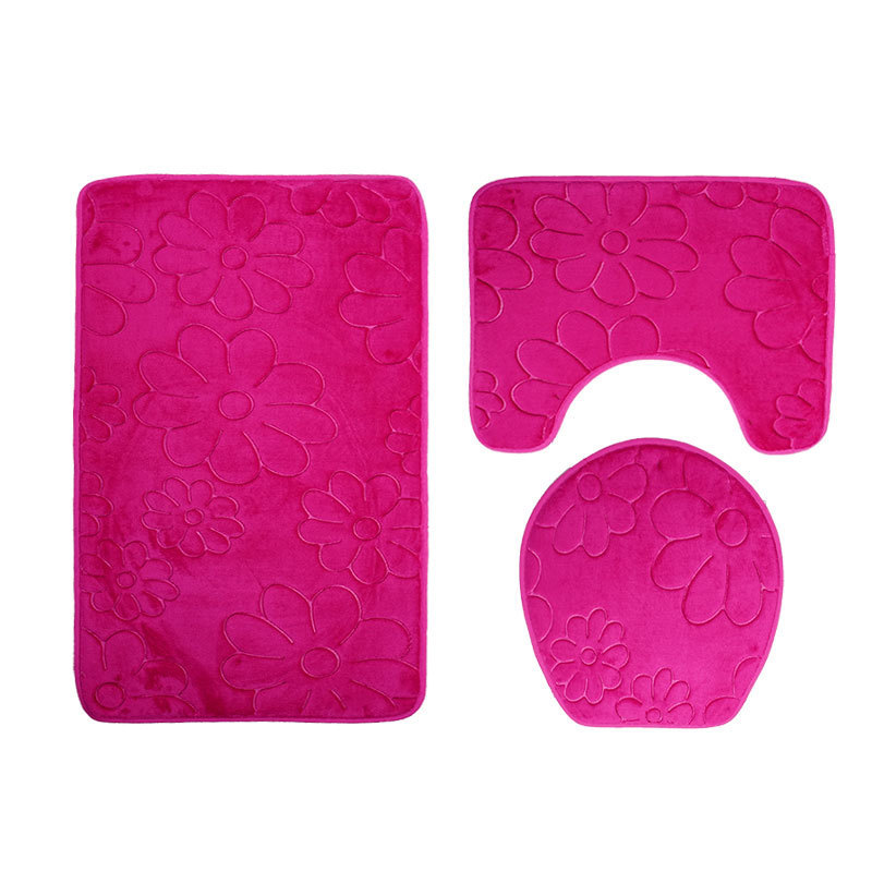 Three-piece Toilet Seat Toilet Mat Bathroom Non-slip Mat - Image 8