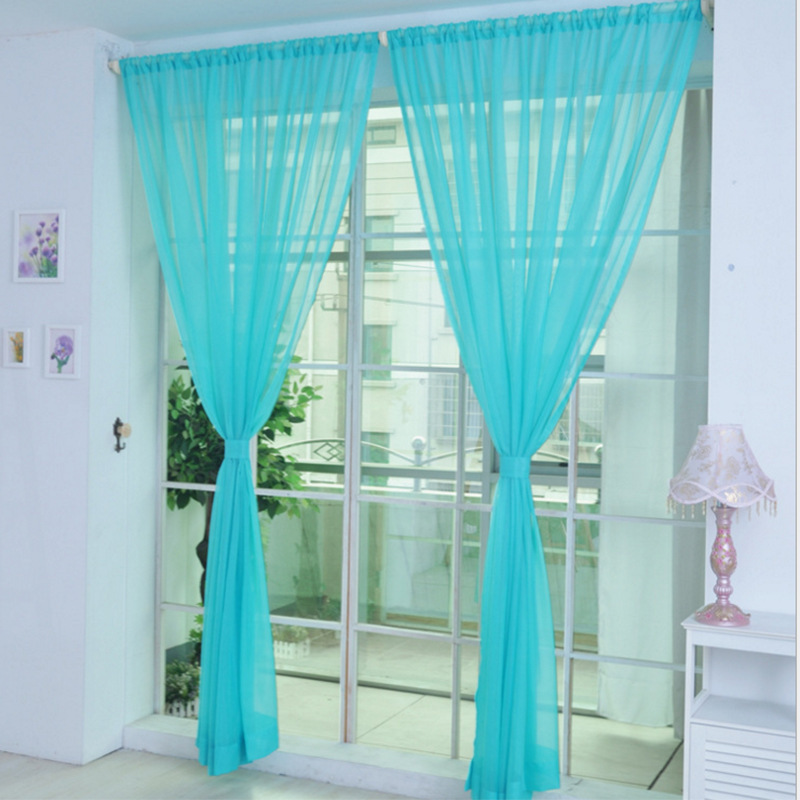 Curtains Solid Tulle Modern Curtains For Living Room Transparent Tulle Curtains Window Sheer For The Bedroom - Image 3