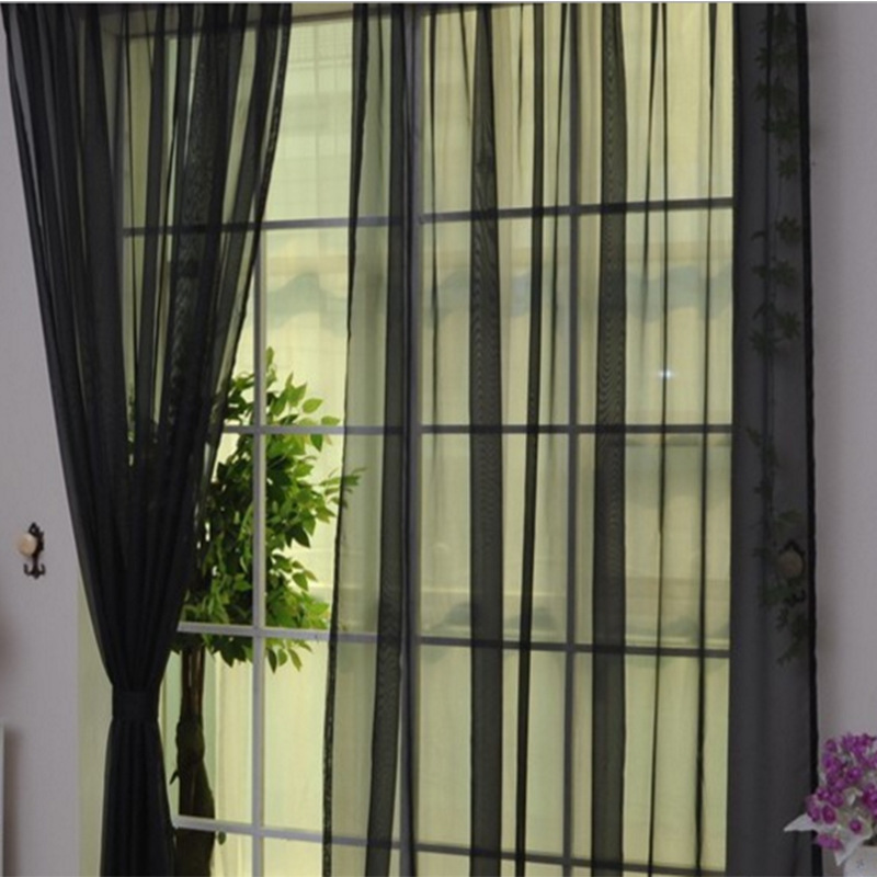 Curtains Solid Tulle Modern Curtains For Living Room Transparent Tulle Curtains Window Sheer For The Bedroom - Image 4
