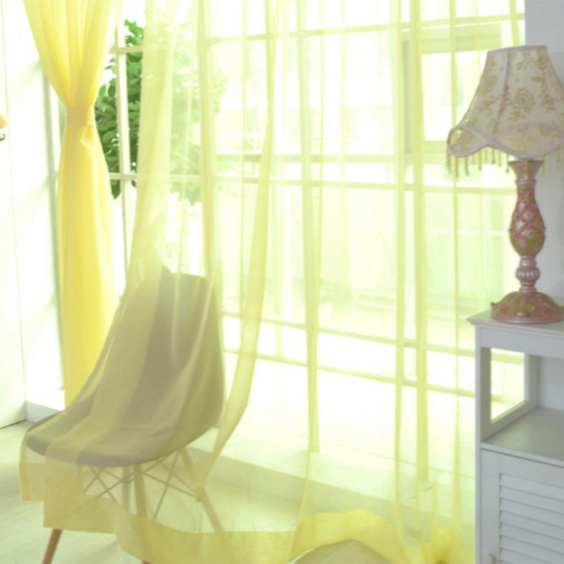 Curtains Solid Tulle Modern Curtains For Living Room Transparent Tulle Curtains Window Sheer For The Bedroom - Image 2