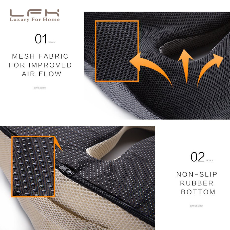 Coccyx Orthopedic Comfortable Memory Foam Chair Car Seat Cushion for Lower Back Tailbone Medical Hemorrhoids Cushion Almofadas - Image 7