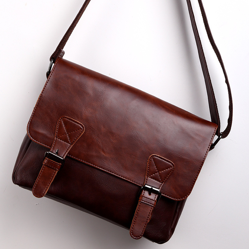 Men's Fashion Unique One-shoulder Vintage Satchel - Image 3