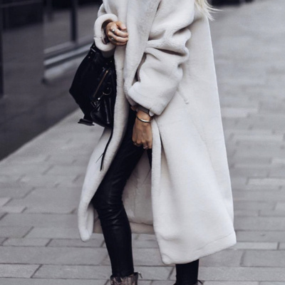 Dames Winter Lang Bont vest - Image 6