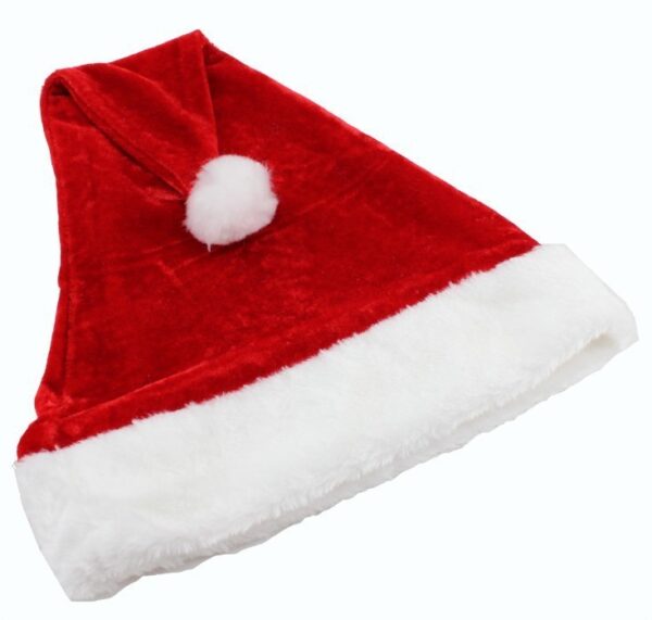 Christmas Goods Christmas Dense Velvet Short Plush Santa Hat New Super Soft Christmas Hat - Image 4