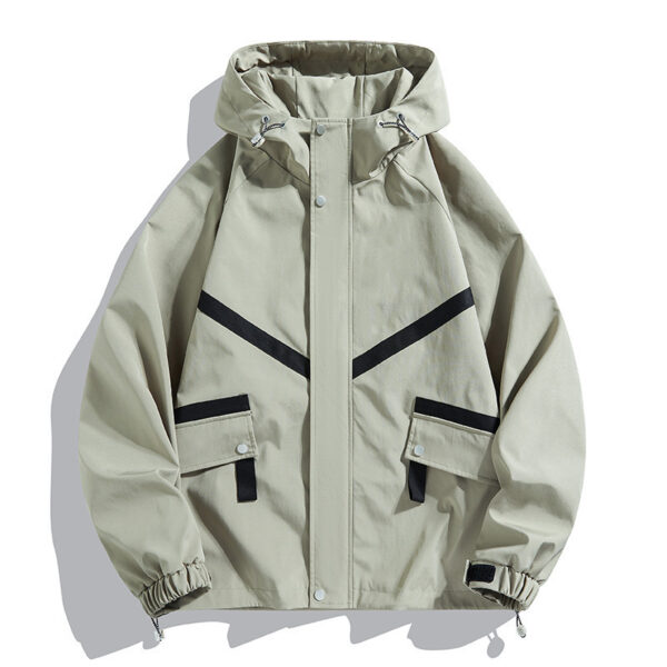Hooded Jacket Waterproof Fashionable Jacket Outdoor Leisure Couple's Tops - Image 6