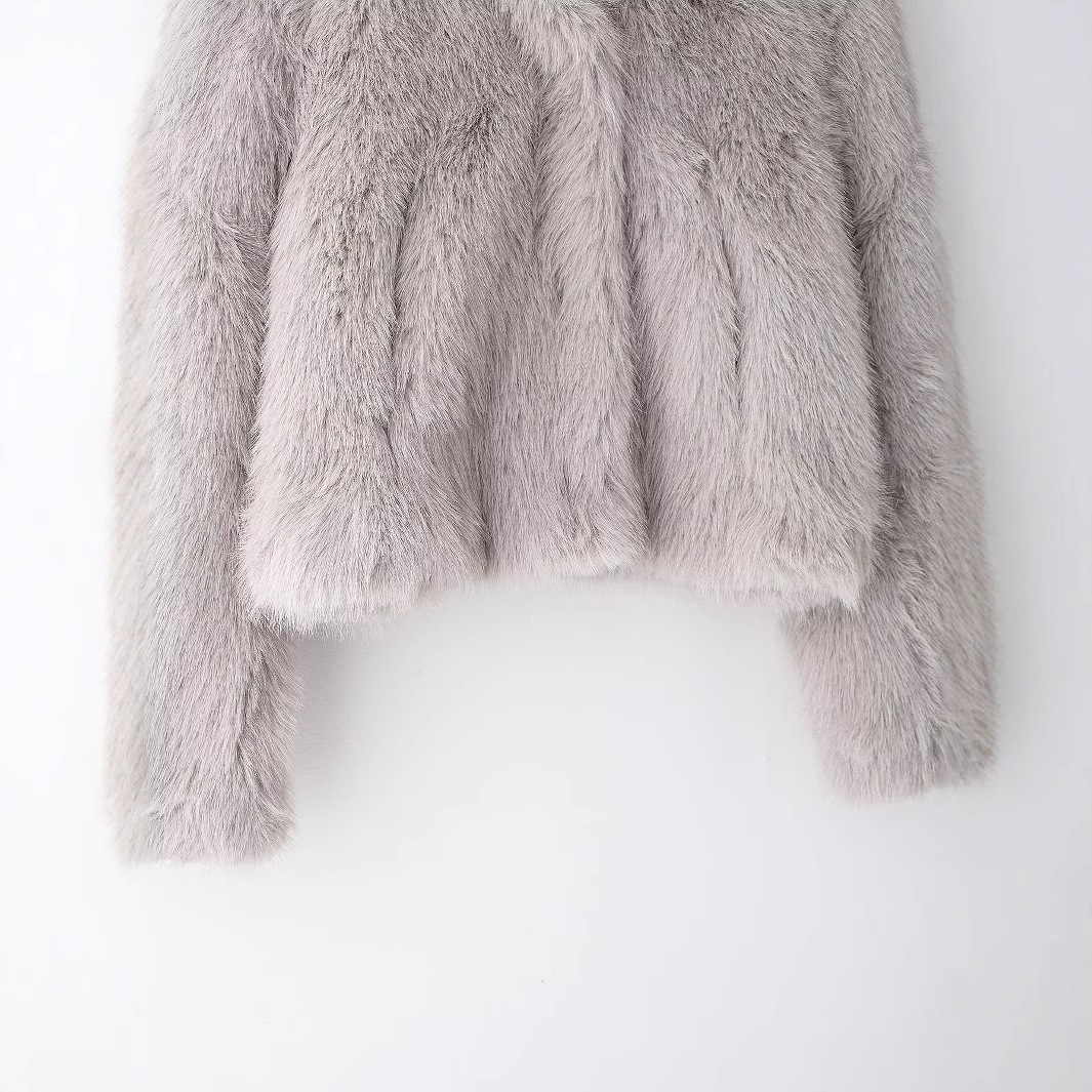 Women's Fashion Simple Leather Fur Coat - Image 2